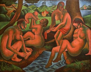 Mulheres banho primavera